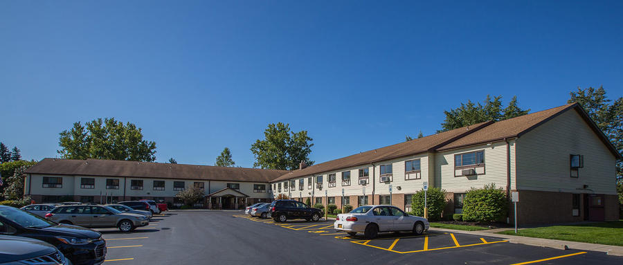 Parking Lot and Building